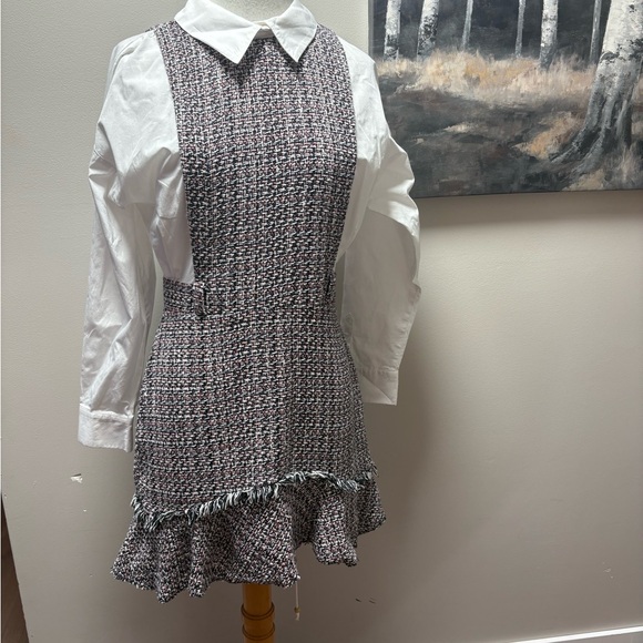 Zara pinafore Tweed Dress - Picture 4 of 8